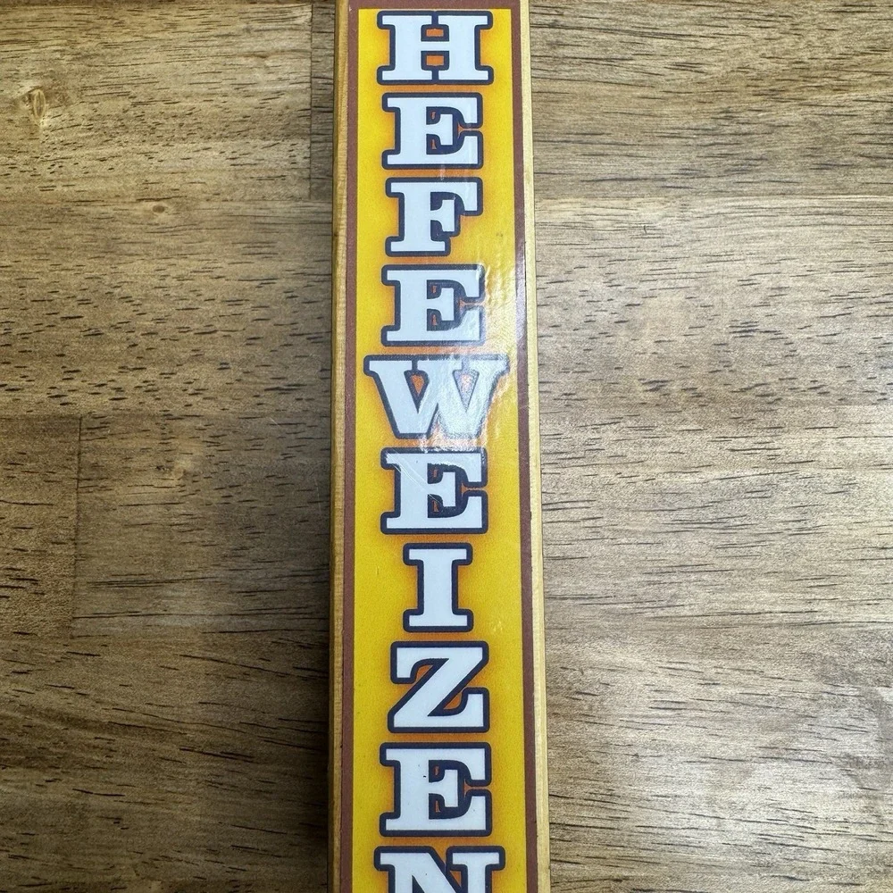 Yazoo Hefeweizen Beer Tap Handle Wood Brewery Bar Pub Mancave Decor